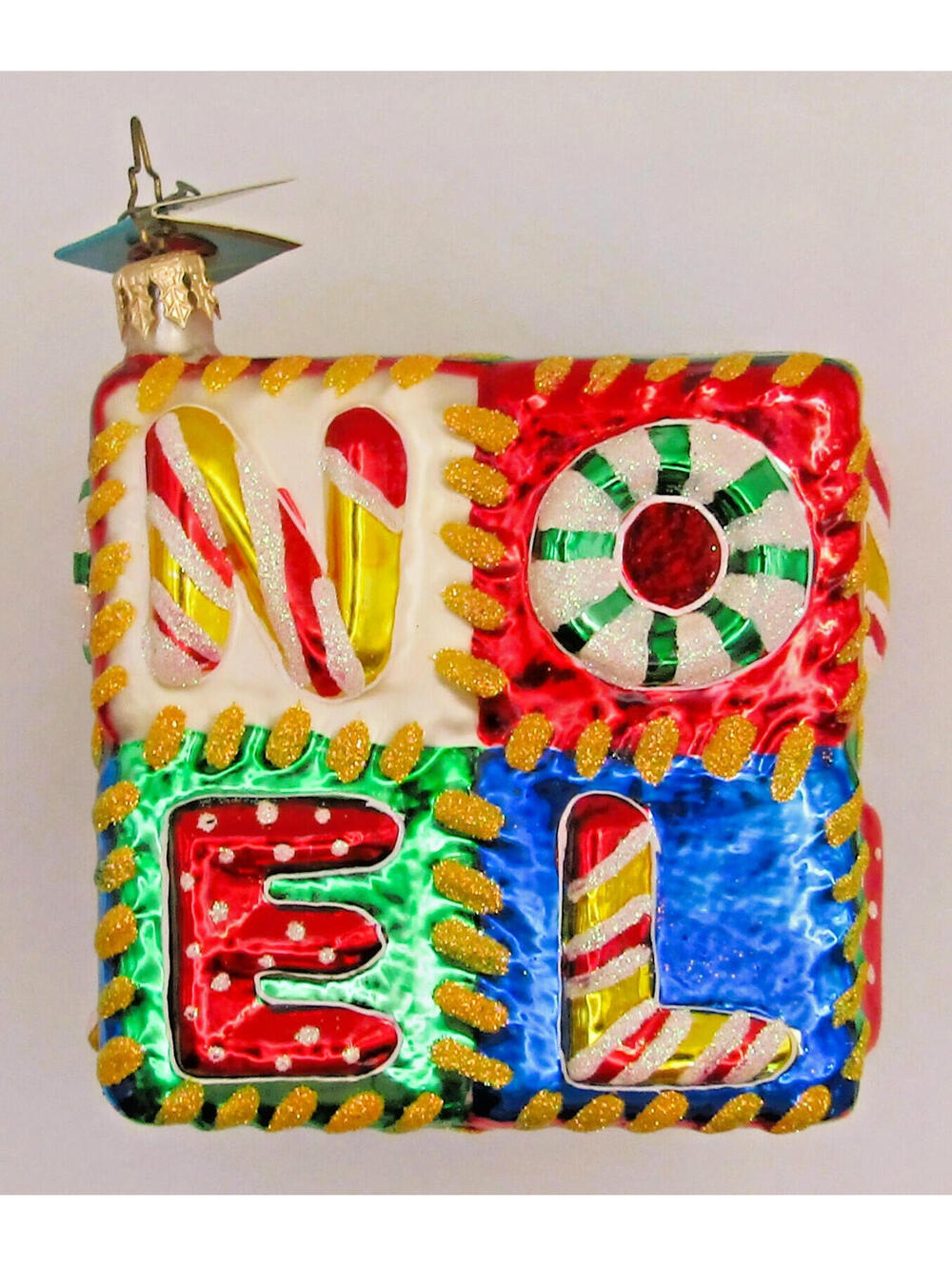 Christopher Radko 2004 Patchwork Noel Ornament 1011719 with Original Box